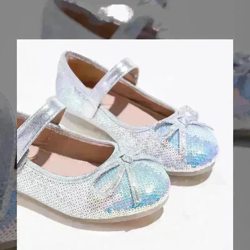 Big Kids Sequined Princess Shoes With Soft Sole - EX-STOCK CANADA