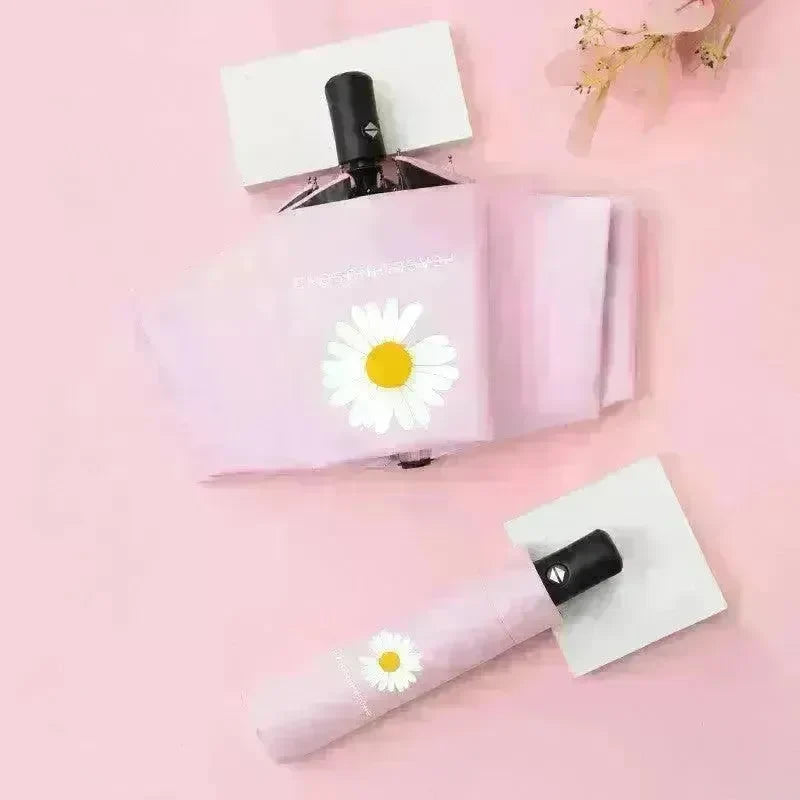 Black Gum Sunscreen Anti Ultraviolet Umbrella Advertising Umbrella Daisy Umbrella Umbrella Girl - EX-STOCK CANADA