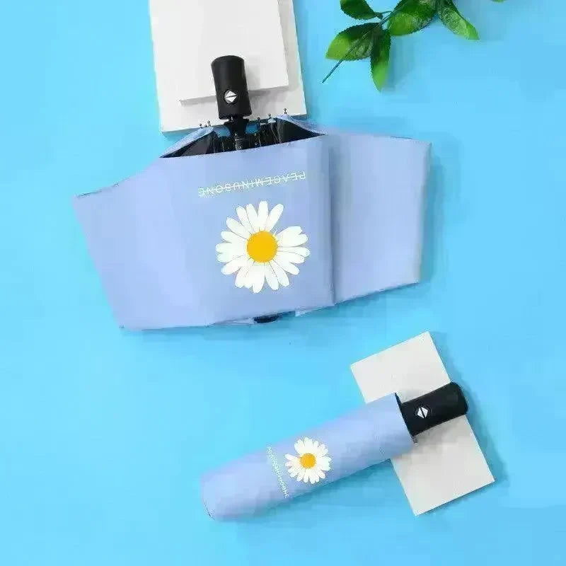 Black Gum Sunscreen Anti Ultraviolet Umbrella Advertising Umbrella Daisy Umbrella Umbrella Girl - EX-STOCK CANADA