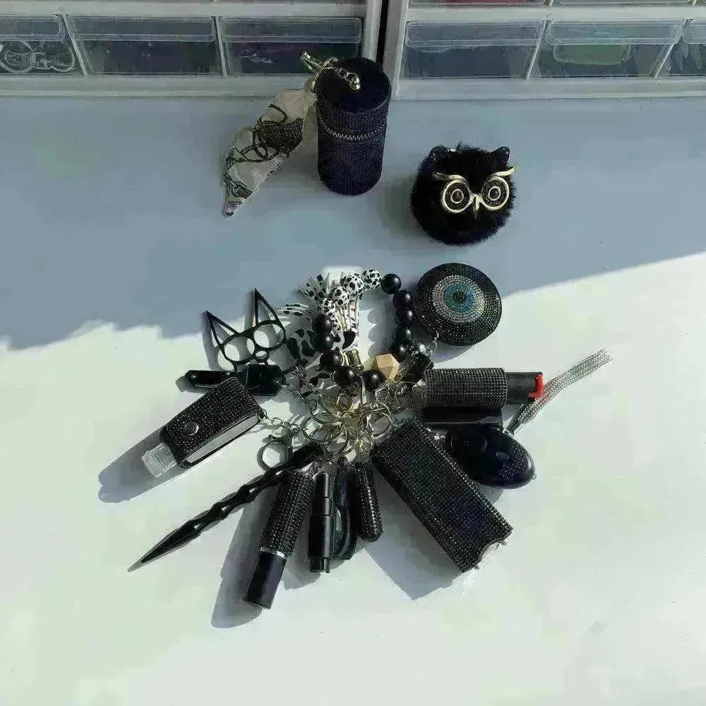 Black Lightning Keychain Shiny 15pcs Keychain Set - EX-STOCK CANADA
