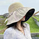 Black Rubber Beach Hat Sun Hat Female Summer Hollow Straw Hat - EX-STOCK CANADA
