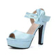 Block Heel Super High Heel Sandals - EX-STOCK CANADA