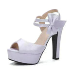 Block Heel Super High Heel Sandals - EX-STOCK CANADA