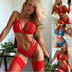 Bowknot lace sexy lingerie set - EX-STOCK CANADA