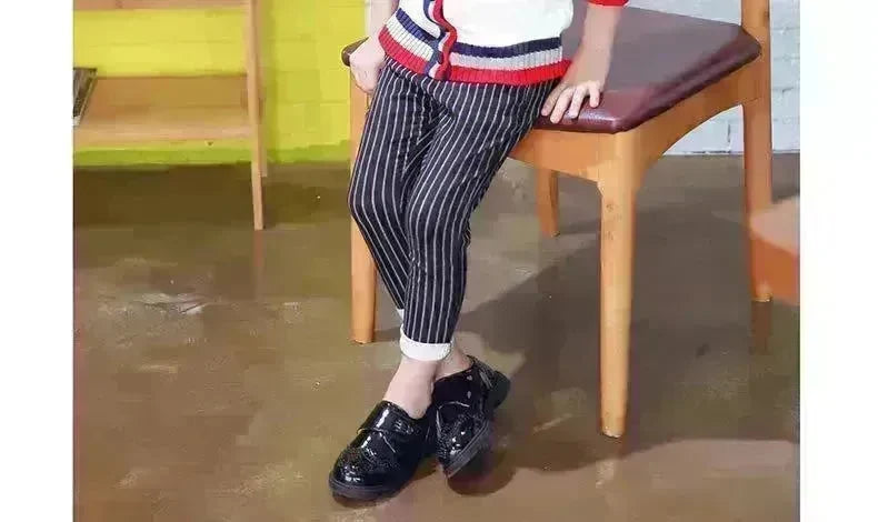 Boys' Leather Shoes, Children's Shoes, British Casual Single Shoes, Student Performance Shoes - EX-STOCK CANADA