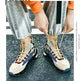 Breathable Fly Woven Mesh High-top Thick-soled Old Shoes Casual Sports Socks Running Shoes - EX-STOCK CANADA