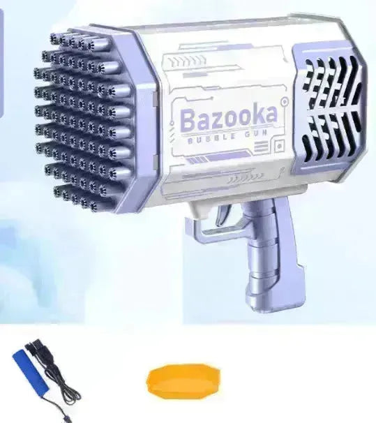 Bubble Gun Rocket 69 Holes Soap Blower With Light - EX-STOCK CANADA