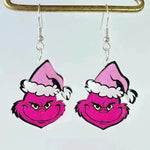 Acrylic Earrings Christmas Cute Cartoon Christmas Santa Claus Tree Football Lightning Earrings Jewelry - EX-STOCK CANADA