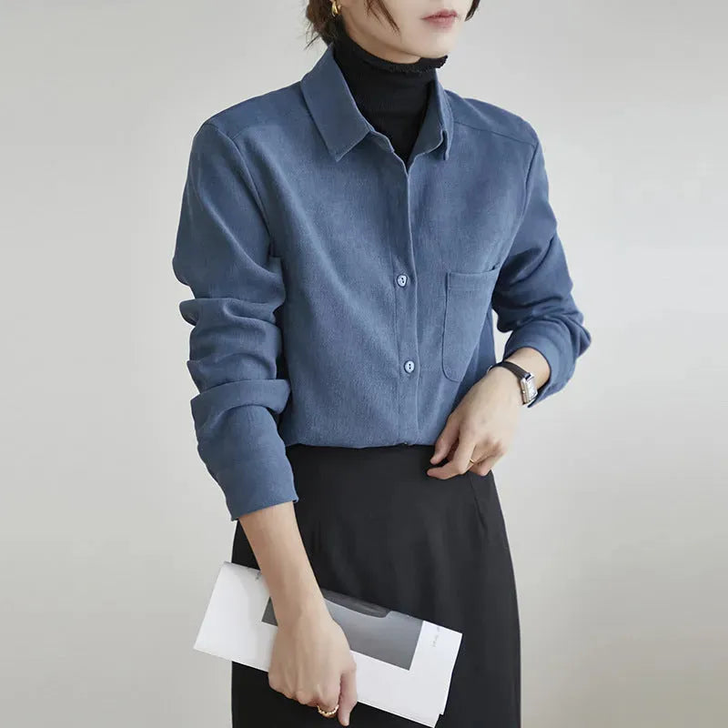 New Autumn And Winter Bandage Dress Shirt For Women - EX-STOCK CANADA