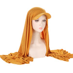 Solid Color Women's Scarf Hat Middle East All-matching Pullover Scarf Muslim Tam-o'-shanter - EX-STOCK Canada