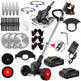 21V Electric Weed Eater With Wheels,Cordless Battery Weed Wacker With Charger, 2Batteries,3 In 1 Brush Cutter String Trimmer Grass Trimmer Lawn Mower,Edger For Garden And Yard Lawn,dealsforyoudays EX-STOCK Canada 