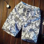 Men's Casual Printed Five-point Beach Short Pants underwear.