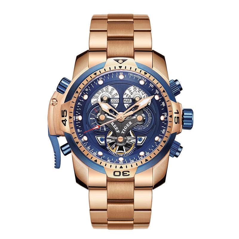 Men's Mechanical Watch Large Dial Waterproof Strong Luminous EX-STOCK Canada 