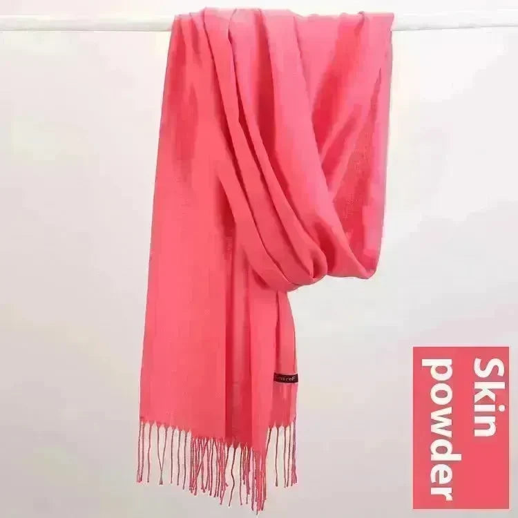 Pure Color Warm Keeping Scarf All-match Cashmere Shawl - EX-STOCK CANADA