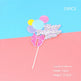 Birthday Cake Decoration Inserts – Rainbow & Balloon Baking Toppers (10 PCS)