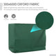 600D Oxford 3-Seater Patio Swing Cover Outdoor Swing Chair Cover Rain Protection Waterproof Anti-UV, Dark Green EX-STOCK