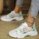 Flower Sports Running Shoes Women's Fashion Flat Sneakers - EX-STOCK CANADA