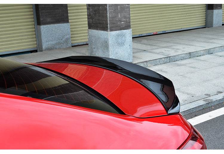 Model 14-21 Mazda 3 Exela Modified Tail Trim Sports Bright Black Tail Blade Large Fixed Wind Surrounded EX-STOCK Canada 
