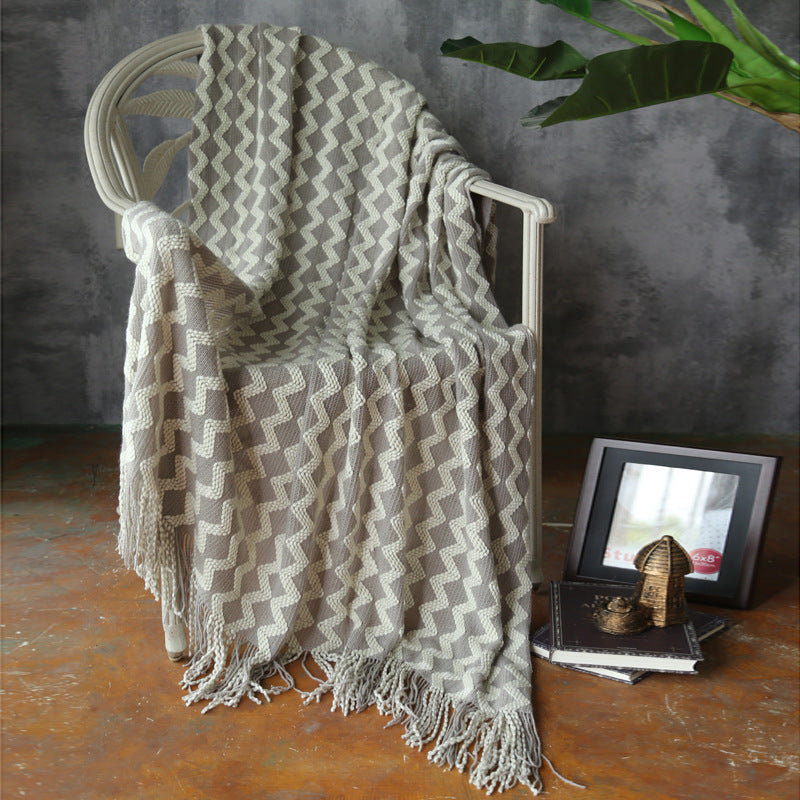 Knitted Wool Blanket Cashmere Blanket EX-STOCK Canada 