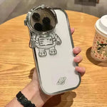 Glitter Astronaut Camera Stand Phone Case Invisible Lens Soft Cover - EX-STOCK CANADA