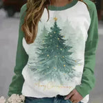 Christmas Tree 3D Digital Printing Women's Pullover Sweatshirt - EX-STOCK CANADA