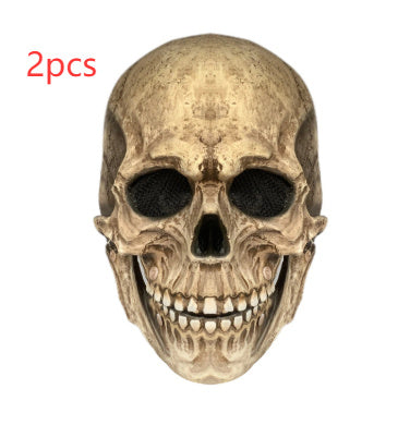 Halloween Movable Mouth Skull Mask Helmet Mouth Movable Skull Full Head Skull Mask EX-STOCK