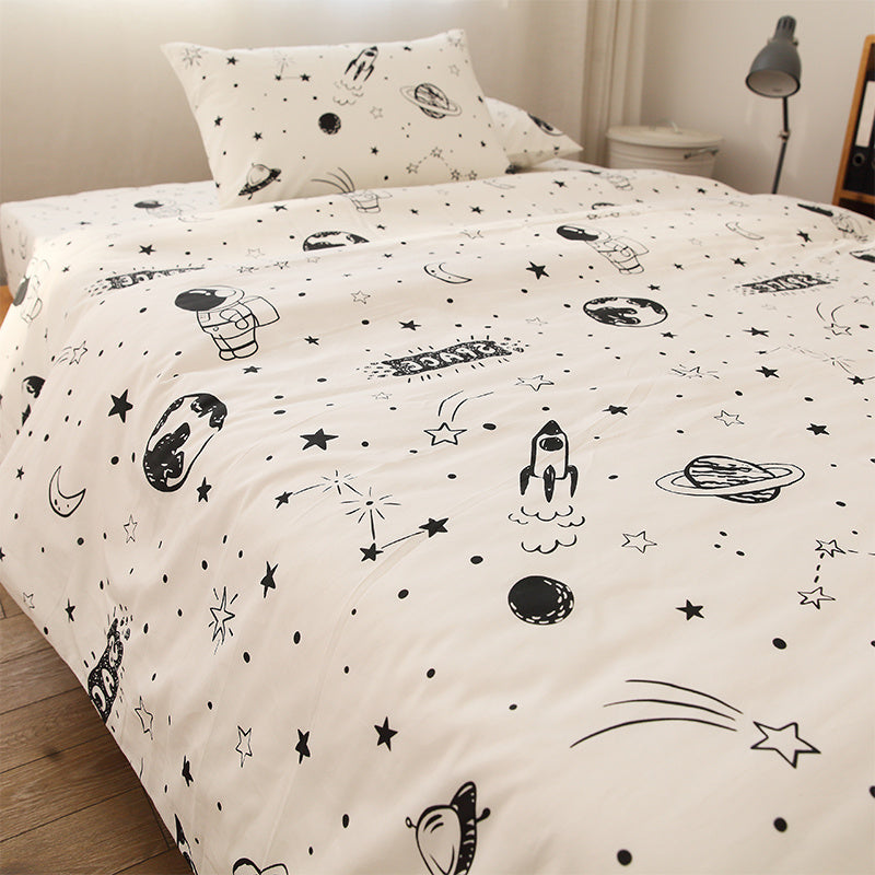Fantasy Cartoon Style Cotton Bed Sheet Quilt Cover Pure Cotton Duvet Cover EX-STOCK Canada 