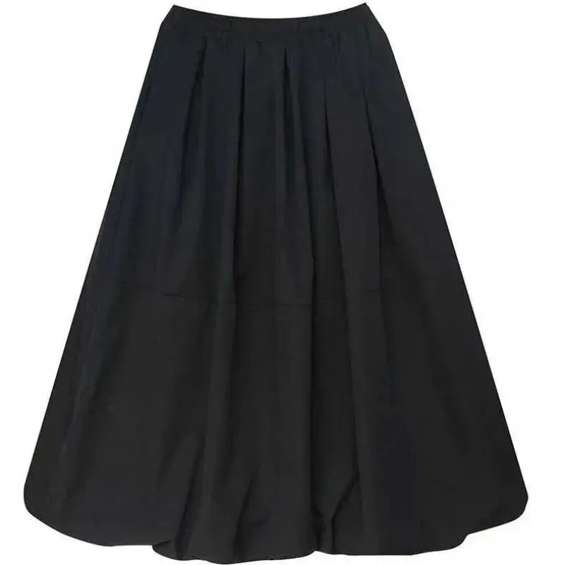 Fashion Personality New Solid Pocket Prairie Midi maxi Skirt Women - EX-STOCK CANADA