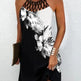Fashion Print Dress Casual Halterneck Dresses For Women Summer Clothes - EX-STOCK CANADA