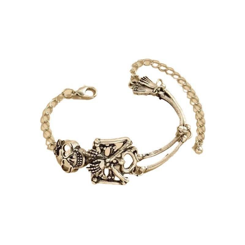 Exaggerated Skull Human Bracelet Fashion Halloween Hand Jewelry EX-STOCK