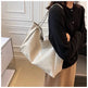Women's Large Capacity Fashion Cattlehide Leather Shoulder Handbag - EX-STOCK CANADA