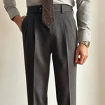 Straight Fitted All-matching formal business Office Work Suit Pants trouser  For Men