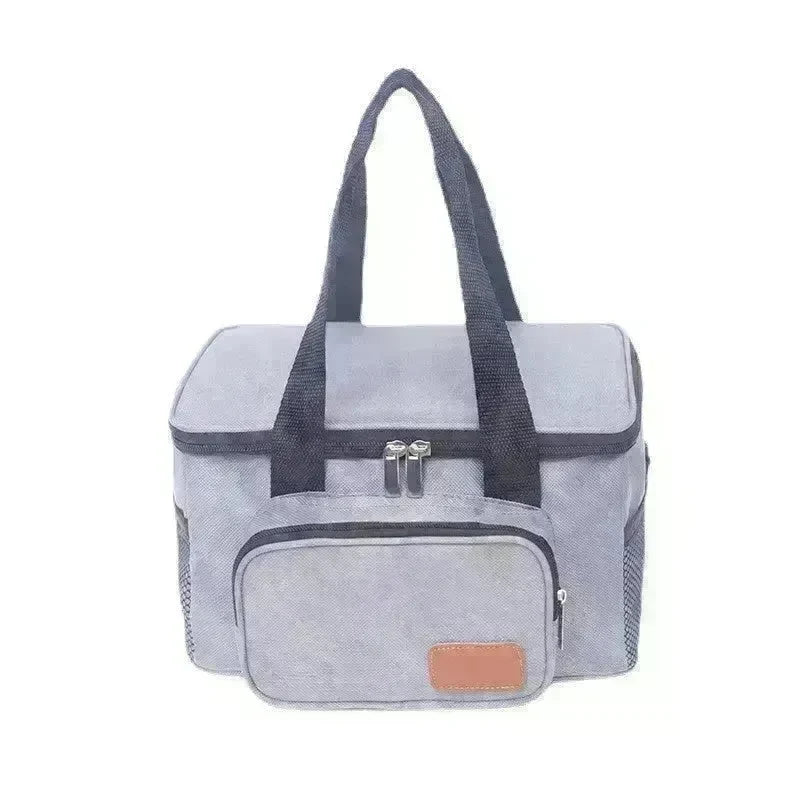 Lunch Box Bag Portable Picnic Bag Multifunctional Double Layer PEVA Waterproof Insulation Freezing Bag Insulated Lunch Bag for Adult - EX-STOCK CANADA