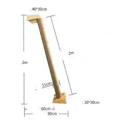 Solid Wood Large Cat Climbing Frame Cat Litter Cat Tree One Cat Shelf - EX-STOCK CANADA