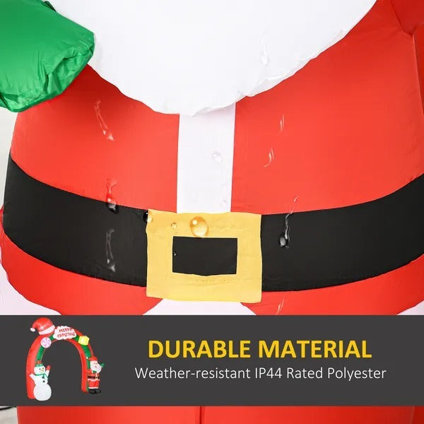9ft Christmas Inflatable Archway With Santa Claus And Snowman For Outdoor, Blow Up Decoration With LED Lights EX-STOCK Canada 