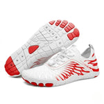 Red Aqua Water Sports Shoes – Mesh Lace-Up, Rubber Sole
