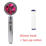 Shower Head Water Saving Flow 360 Degrees Rotating With Small Fan ABS Rain High Pressure Spray Nozzle Bathroom Accessories EX-STOCK Canada 