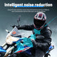 LX2 Motorcycle Bluetooth Helmet Headset, Waterproof Wireless 5.3 Rider Headphones Canada USA