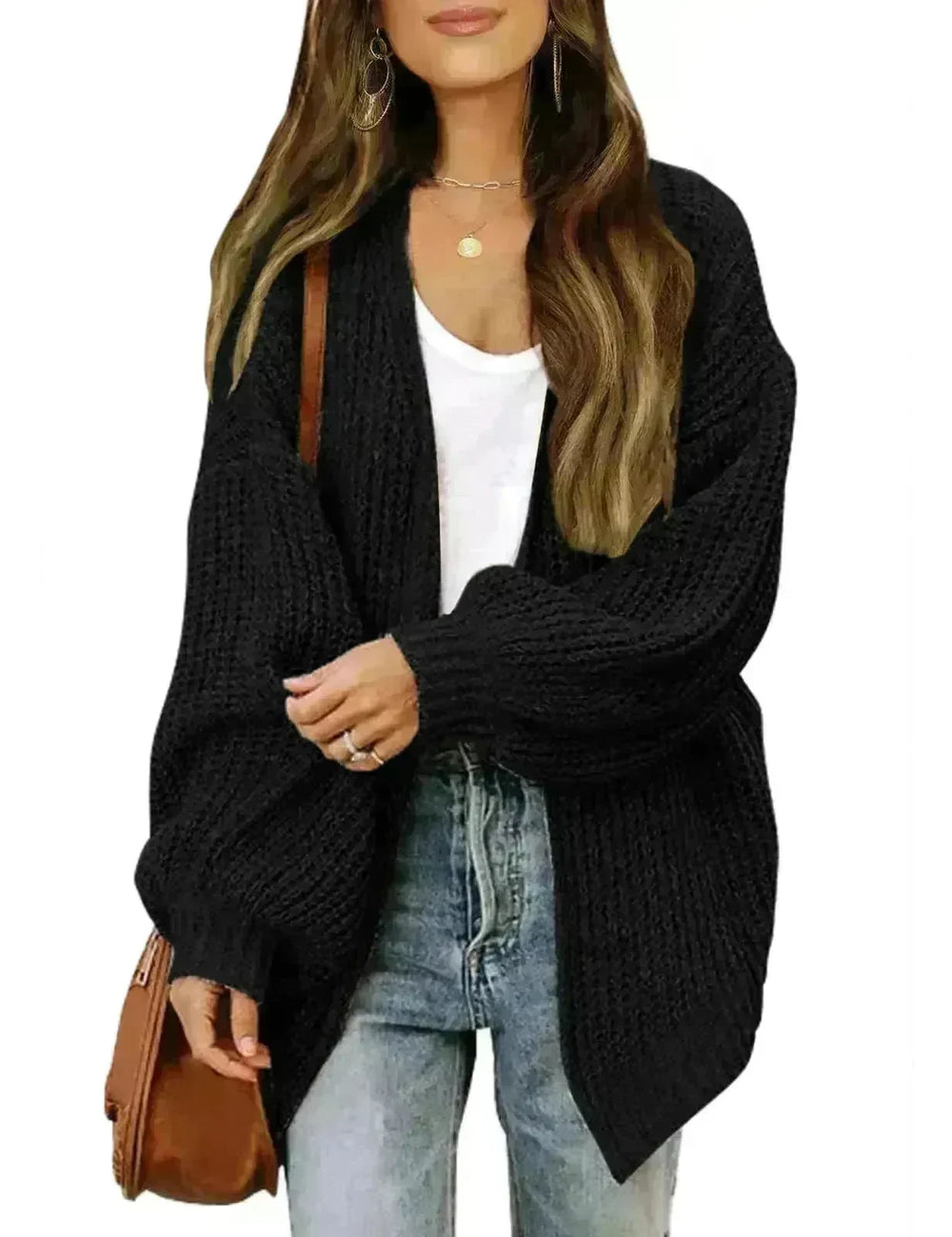 Fall fashioned jacket Knitted Cardigan sweater for women - EX-STOCK CANADA