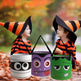 Halloween Candy Bag - Handheld LED Light-up Pumpkin Bag Tube, Halloween Trick-or-Treat Bag - EX-STOCK Canada