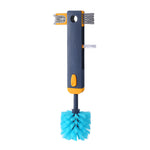 4 In 1 Bottle Gap Cleaner Brush Multifunctional Cup Cleaning Brushes Water Bottles Clean Tool Mini Silicone U-shaped Brush Kitchen Gadgets 