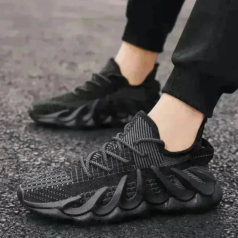 Fashion Sneakers With Wave Sole Cool Sports Shoes Men - EX-STOCK CANADA
