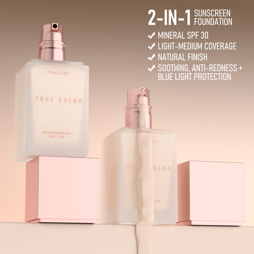 True Color Matte Liquid Foundation with SPF 30 Sunscreen