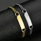 DIY Laser Engraved Stainless Steel Couple Bracelet Bracelet Jewelry - EX-STOCK CANADA
