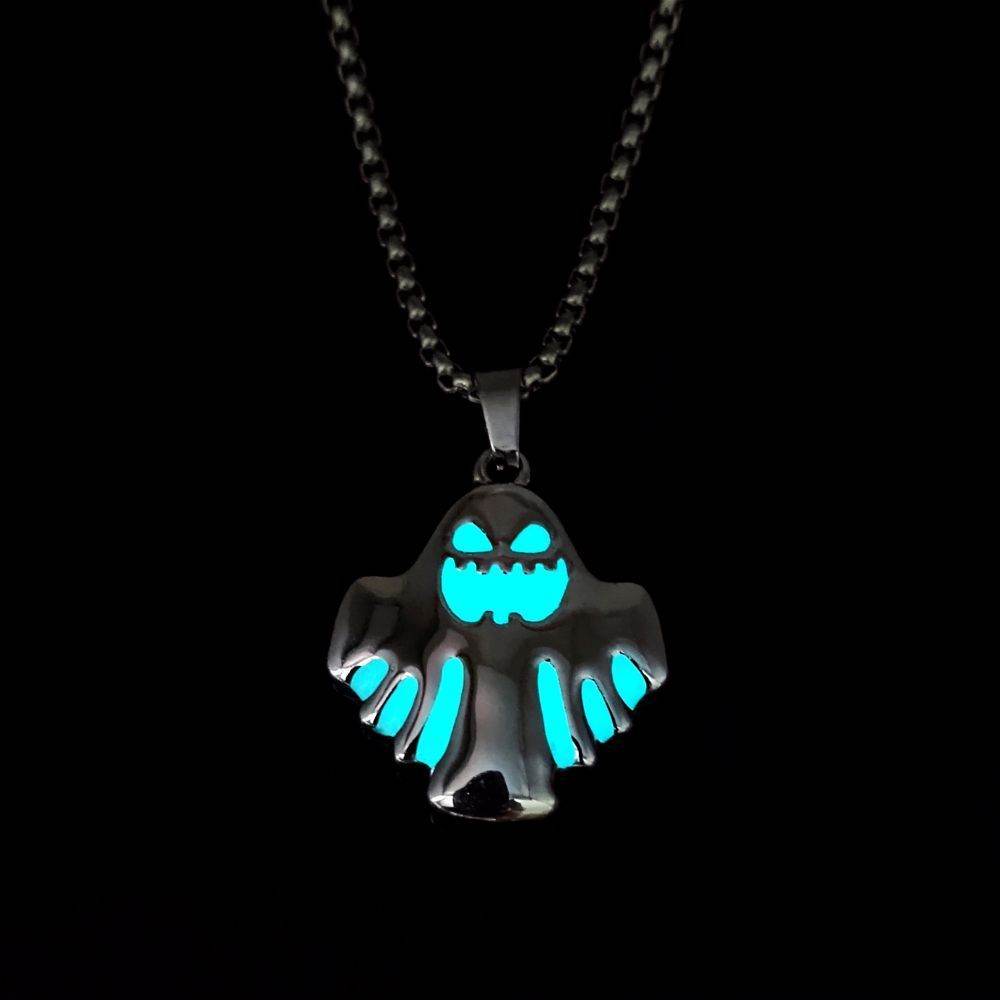 Luminous Ghost Pendant Halloween Necklace EX-STOCK