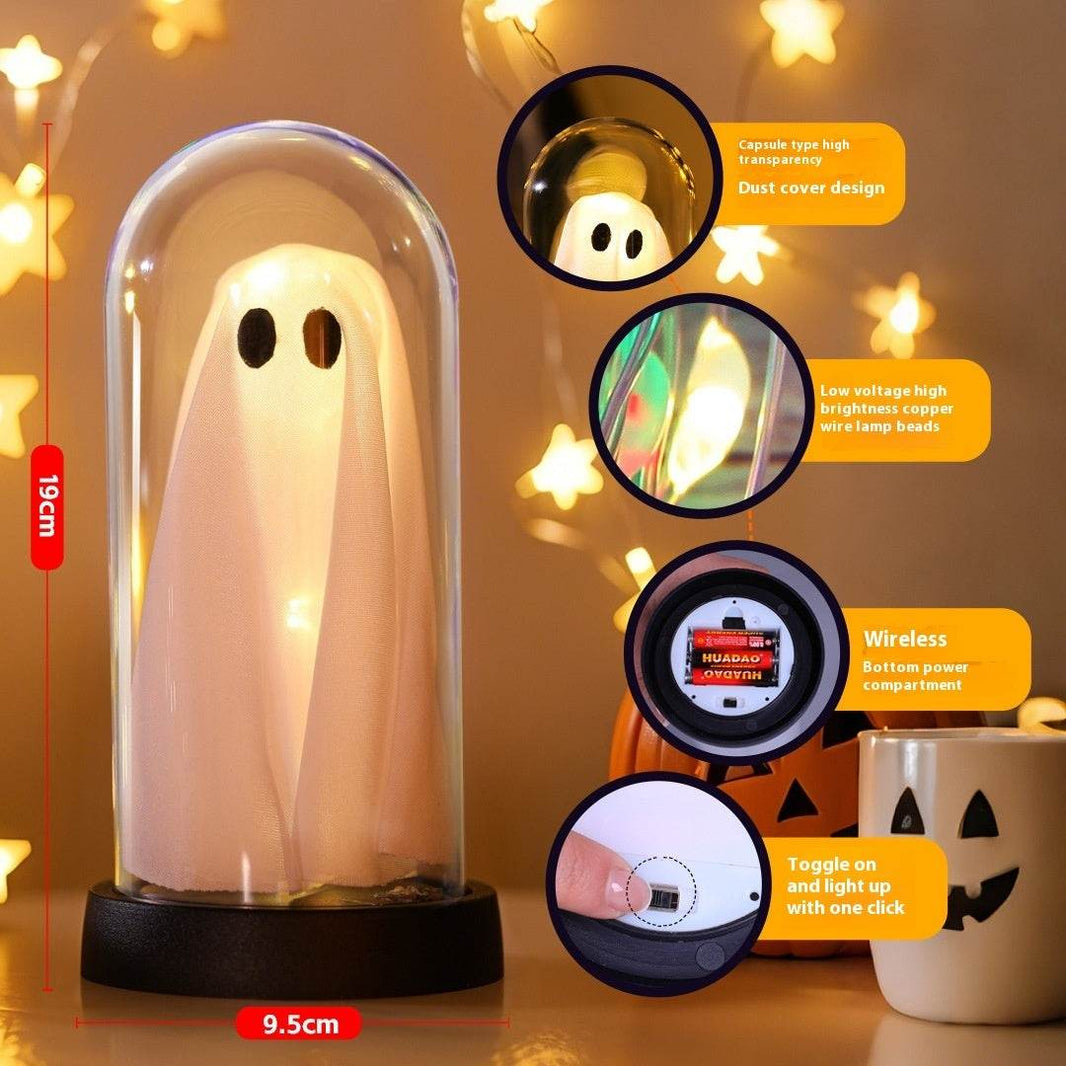 Halloween Atmosphere Decoration Desktop Ghost Small Night Lamp Ornaments EX-STOCK
