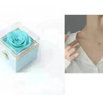 Fashion Acrylic Rotating  Valentine  Rose Jewelry gift  Box - EX-STOCK CANADA