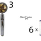 Propeller Driven Shower Head With Stop Button And Cotton Filter Turbocharged High Pressure Handheld Shower Nozzle - EX-STOCK CANADA