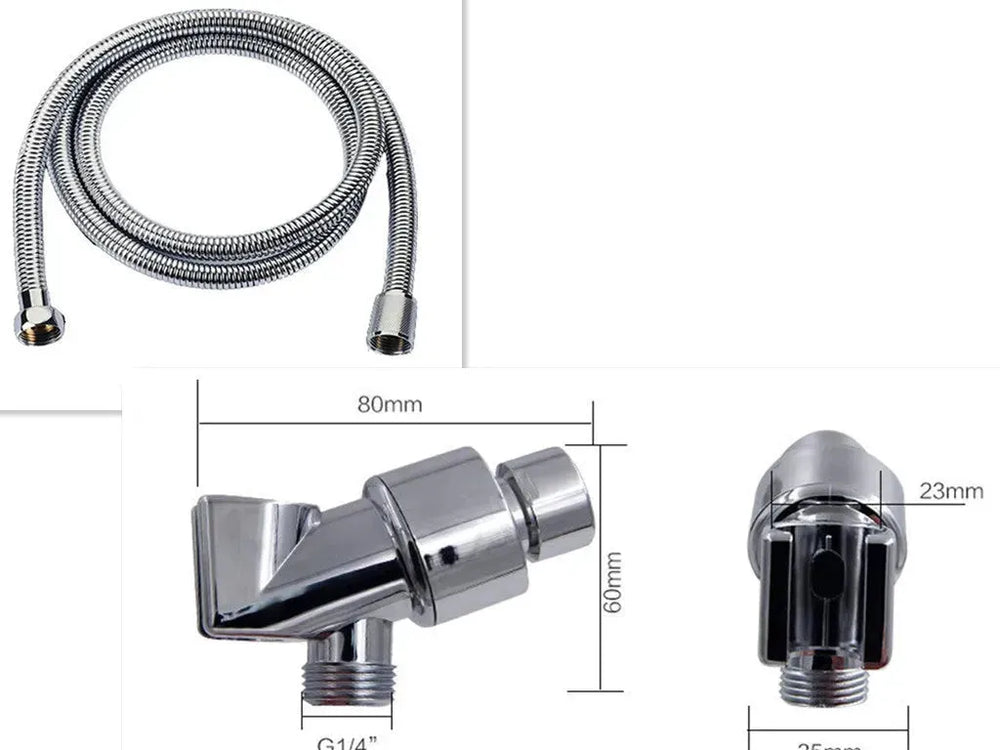 Propeller Driven Shower Head With Stop Button And Cotton Filter Turbocharged High Pressure Handheld Shower Nozzle - EX-STOCK CANADA