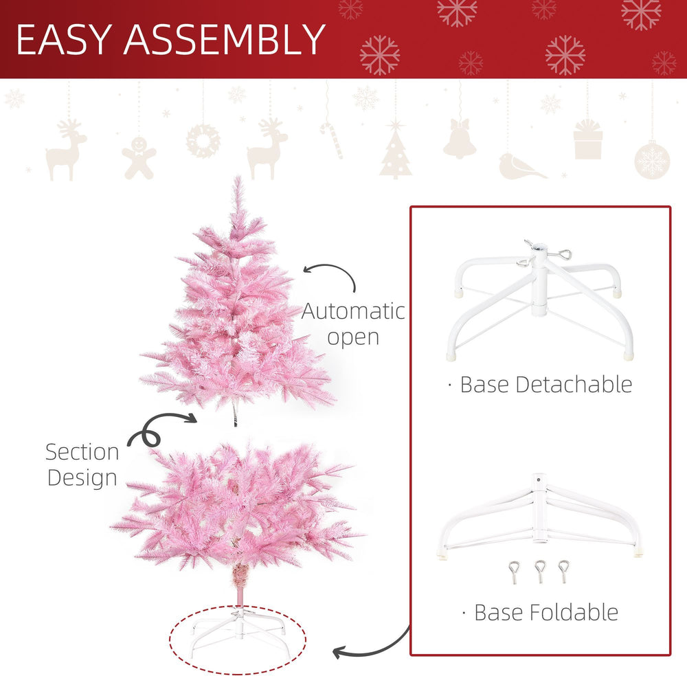 4FT Artificial Christmas Tree Holiday Xmas Tree Decoration With Automatic Open For Home Party EX-STOCK Canada 